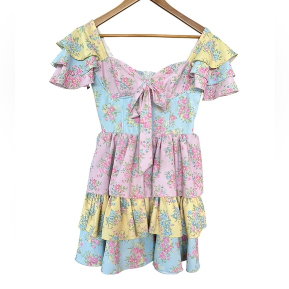 Dolls Kill Dresses & Skirts - Dolls Kill Sugar Thrillz Moonglow Romance Ruffle Mini Dress